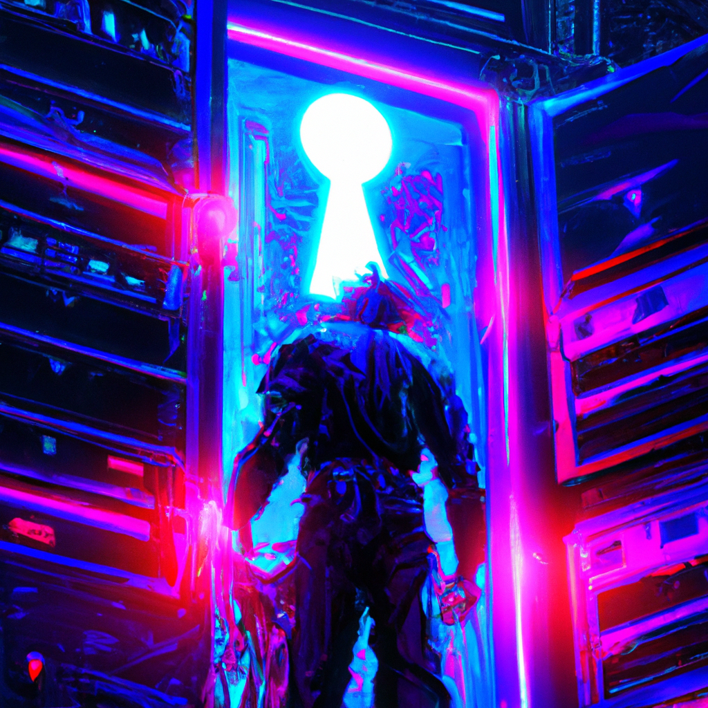 Cyberpunk Security Illustration